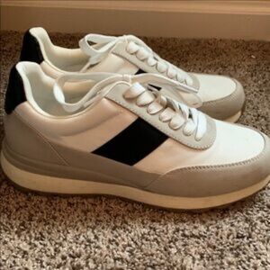 Dolce Vita White and Black Women's Sneakers